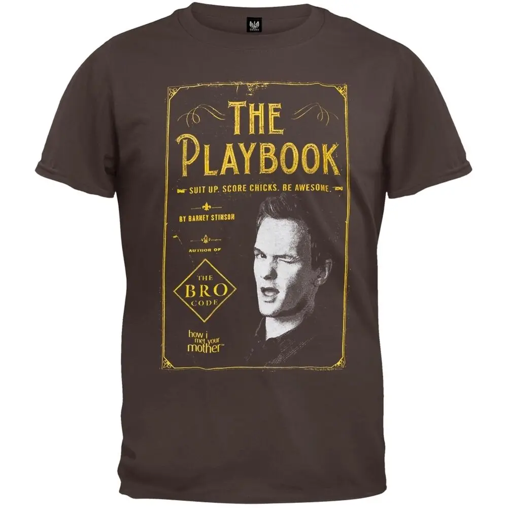 Футболка с надписью How I Met Your Mother - The Playbook крутая Повседневная футболка pride Мужская