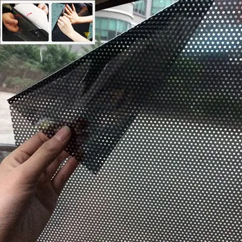 

2pcs Big Size 63 X 42cm Static Adsorption Car Side Window Heat Insulation Sunshade Sticker Cuttable Window Cover Curtain