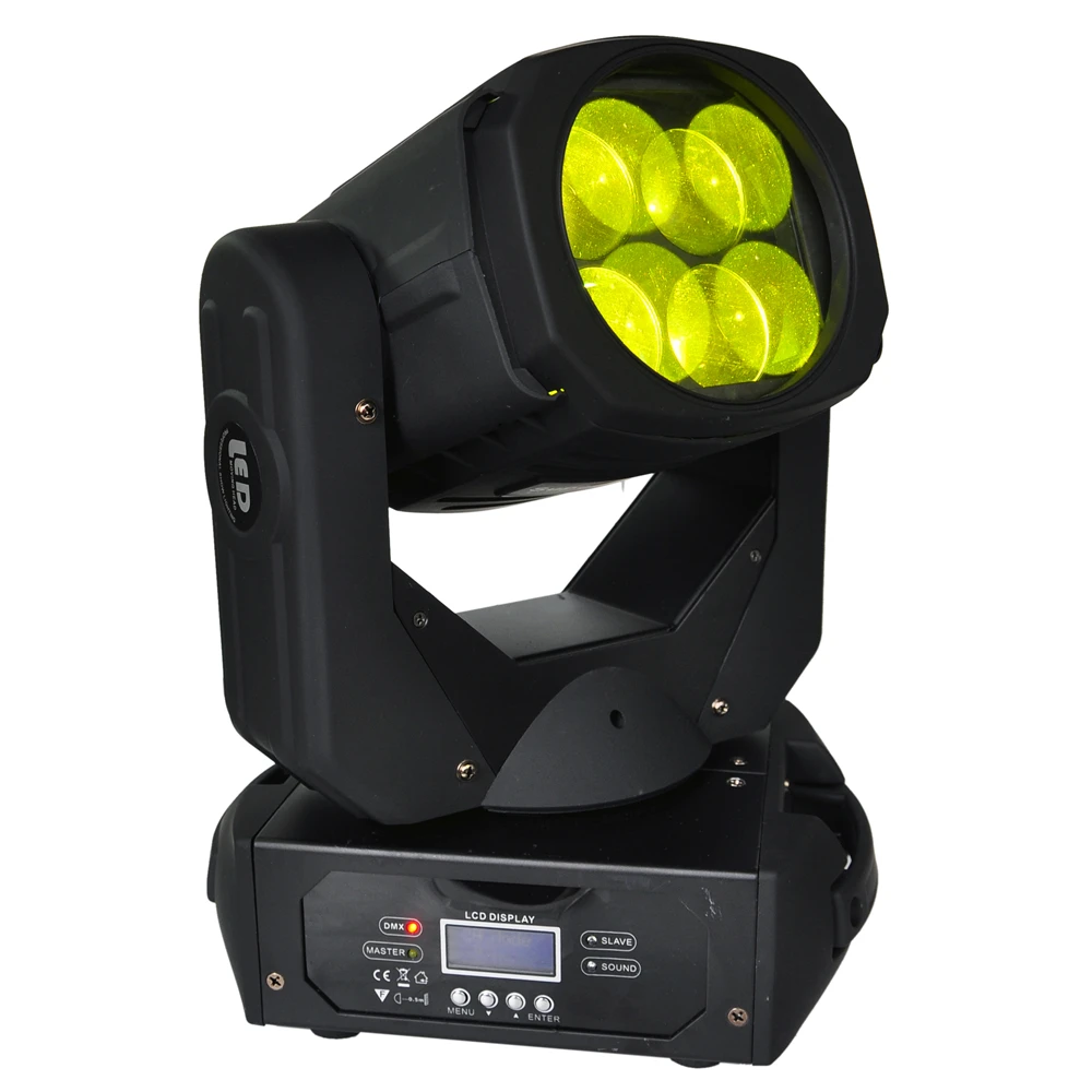 US $580.00 Shockproof 2in1 Flightcase Pack 4x25W Led Beam Moving Head Light 130W DMX 915 Channels Super Beam Scanner Rotate Glass Lens