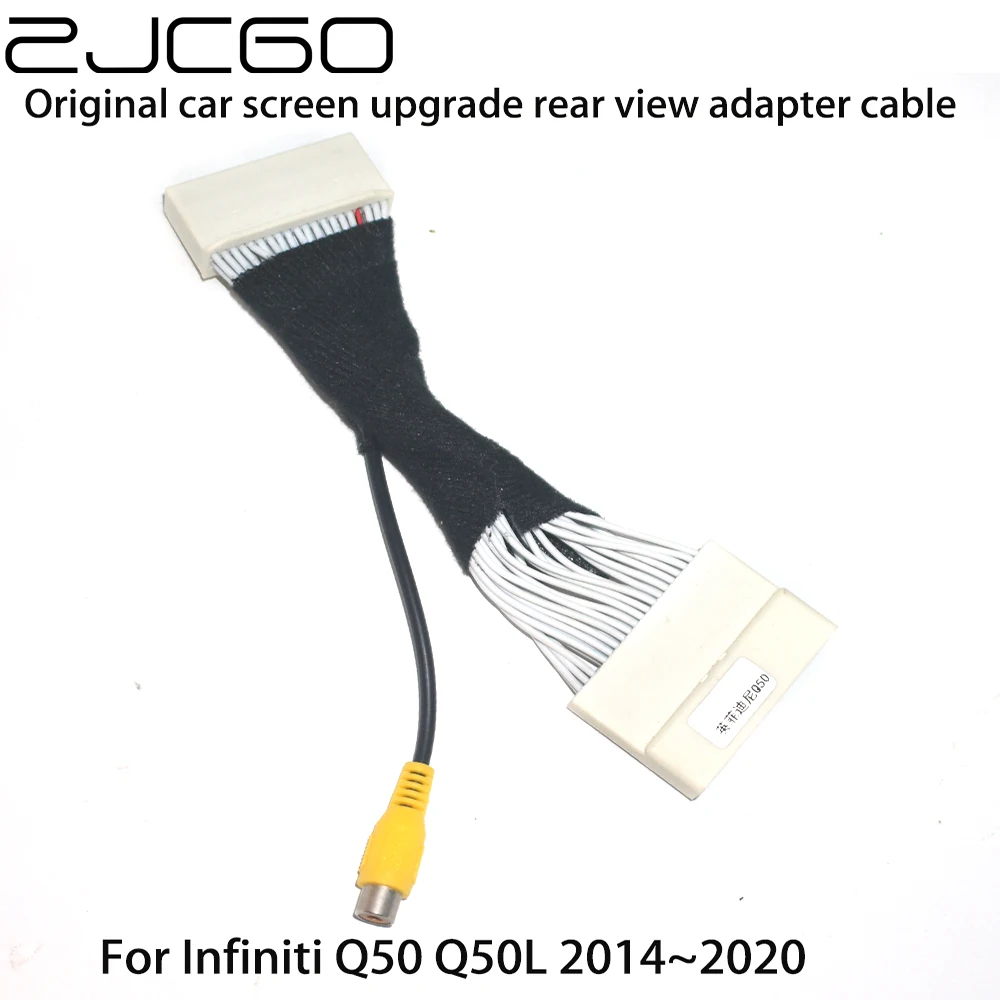 Car Rear View Backup Reverse Camera Adapter RCA Cable for Infiniti Q50