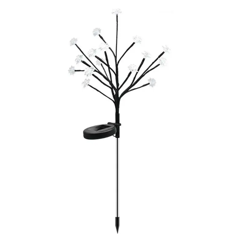 2pcs 16LED Flower Lawn Lamp Decor Energy Saving Environmental Protection IP65 Waterproof Solar Power Garden Park Light