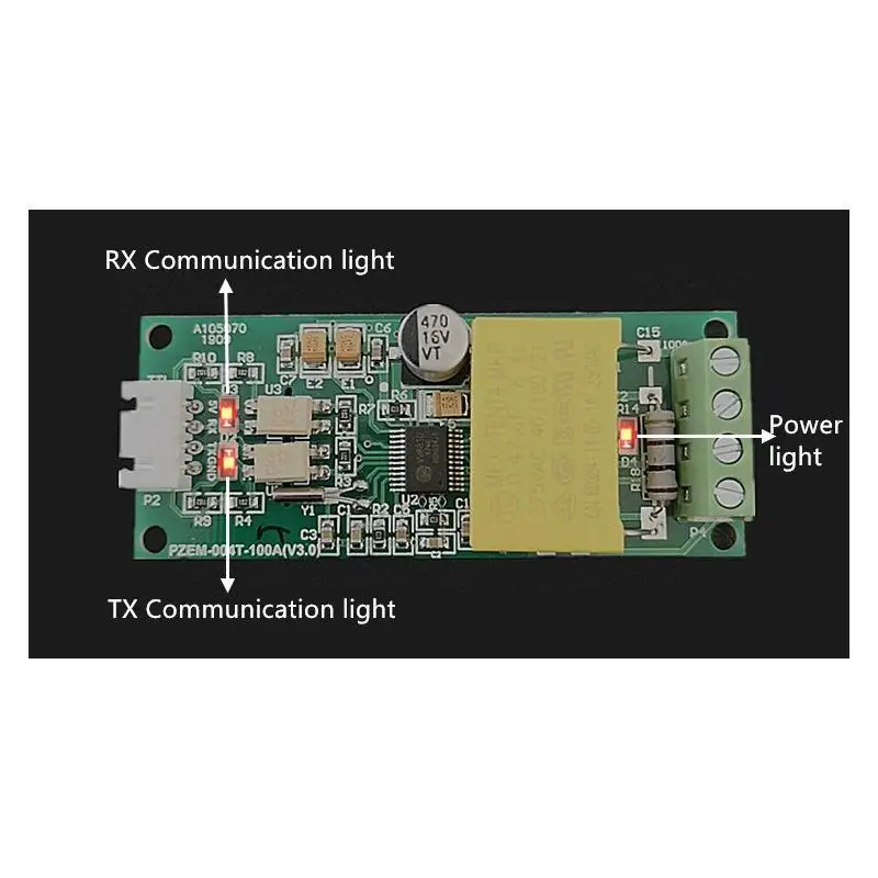 PZEM-004T 3,0 Версия ttl Modbus-RTU Мощность измеритель влажности Измеритель kwh Однофазное реле 100A Электрический Вольт Ампер частота измеритель мощности