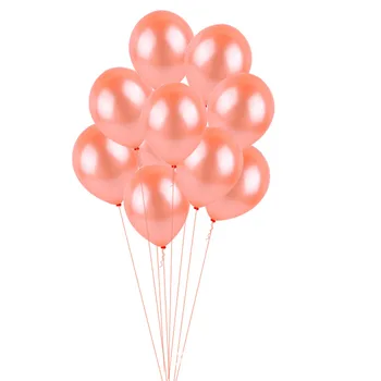 

Rose gold latex balloon scene 10-inch 2.2g round birthday party decorations adult 100pcs/lot