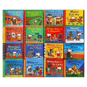 

16 Books big size Maisy Mouse Wave Mice English Picture Book Children Story Book Kids Games IQ EQ Training education toy gift