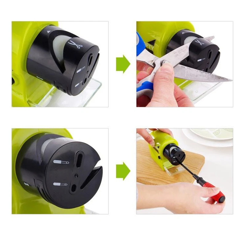 Kitchen Multifunctional Electric Knife Sharpener Swifty Sharp Motorized Knife Sharpener Rotary Whetstone Sharpening Stone Tools Kitchen Multifunctional Electric Knife Sharpener Swifty Sharp Motorized Knife Sharpener Rotary Whetstone Sharpening Stone Tools