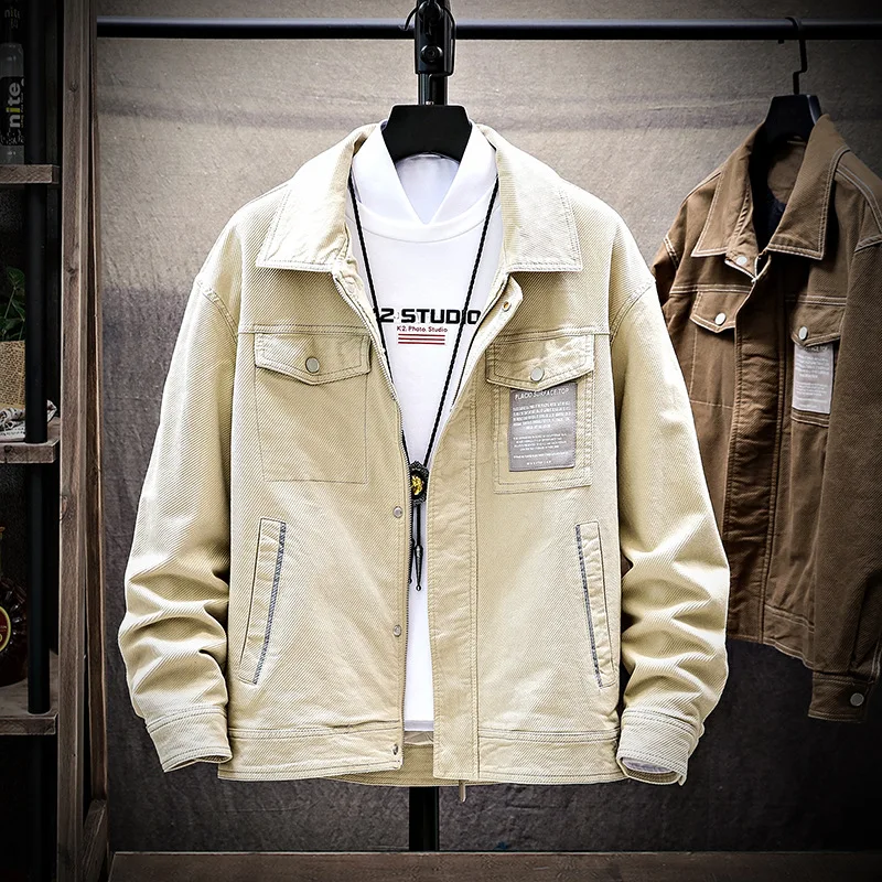 

19161 # Jacket Men's Short 2019 Spring And Autumn Casual Jacket Youth Trend Clothes Coat