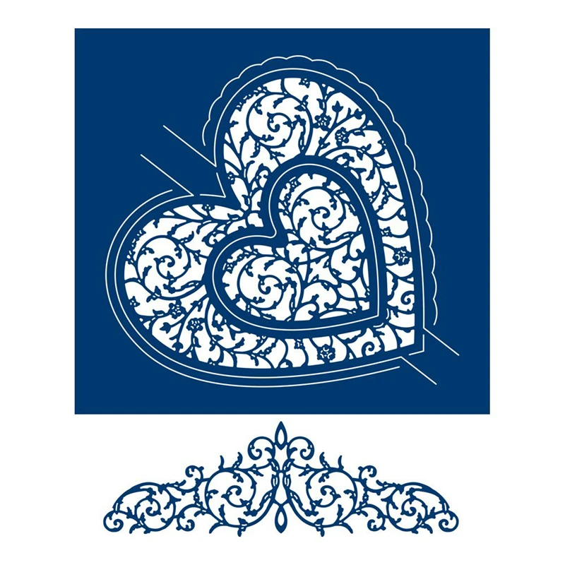 

Swing Lace Heart Metal Cutting Dies for Scrapbooking New 2019 Craft Dies Embossing Dies Cuts Card Making Stencils
