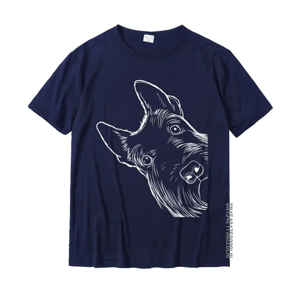 Slim Fit New Arrival Europe Tops Shirt Round Neck Summer/Autumn 100% Cotton Short Sleeve Top T-shirts for Men Personalized Tees Funny Scottie Dog Scottish Terrier Pullover Hoodie__31933 navy