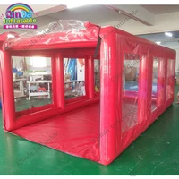 Free Shipping Inflatable Heated Hail Protection Car Cover Garage,dust Proof Inflatable Car Wash Tent With Air Pump 1