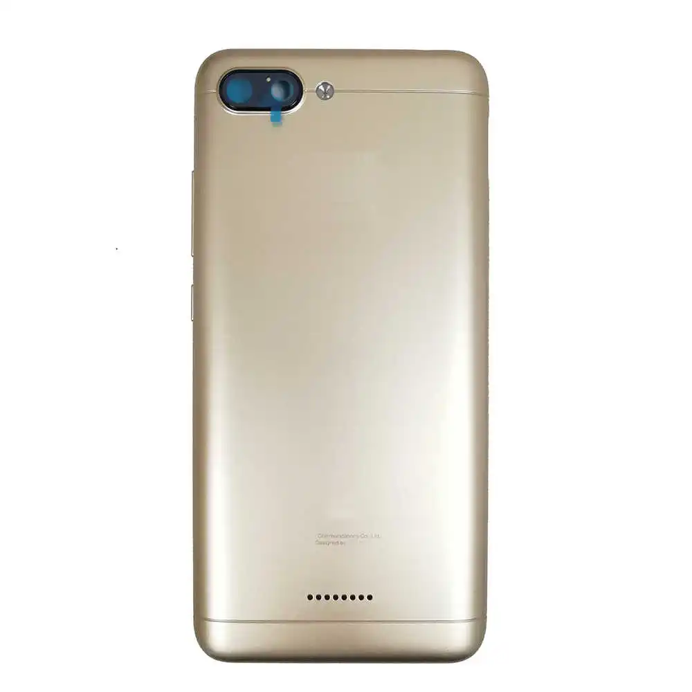 Крышка батарейного отсека для Xiaomi Redmi 6A, замена стекла, задняя крышка для Xiaomi Redmi6A, корпус батареи, задняя крышка, части