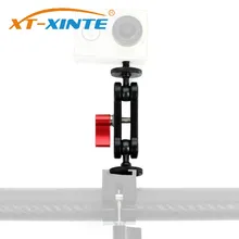 XT-XINTE Алюминий SLR Камера шарнирное сочлененное Крепление Адаптер монитор держатель кронштейн с двойной 1/" с шаровой головкой для камер Gopro For DJI Osmo действий