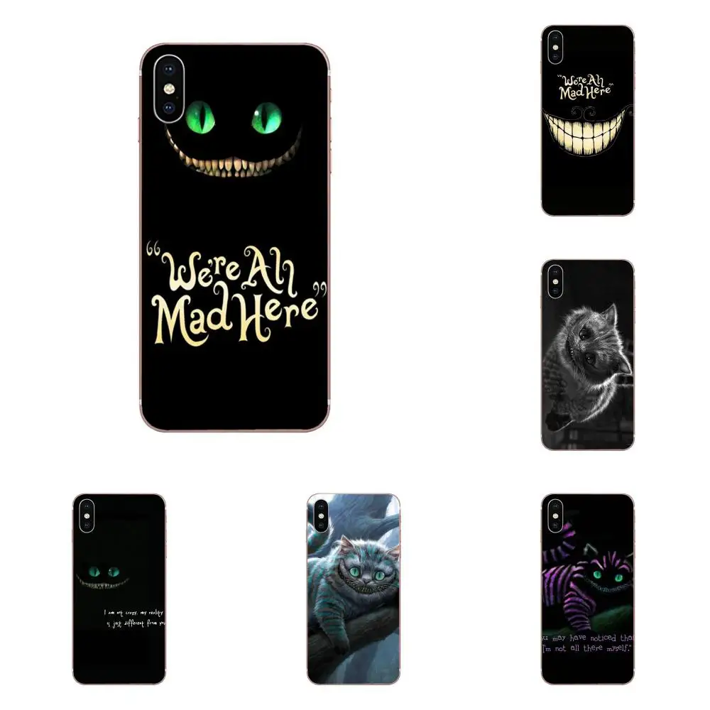 

TPU Mobile Alice In Wonderland We Are All Mad Here For Samsung Galaxy Note 5 8 9 S3 S4 S5 S6 S7 S8 S9 S10 5G mini Edge Plus Lite