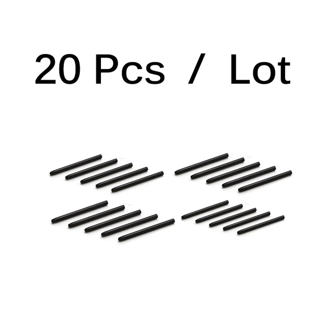 Universal Black Standard Replaceable Pen Nibs Stylus Tip for Wacom Pen Intuos Pen Bamboo Pen 20 Pcs Per Lot