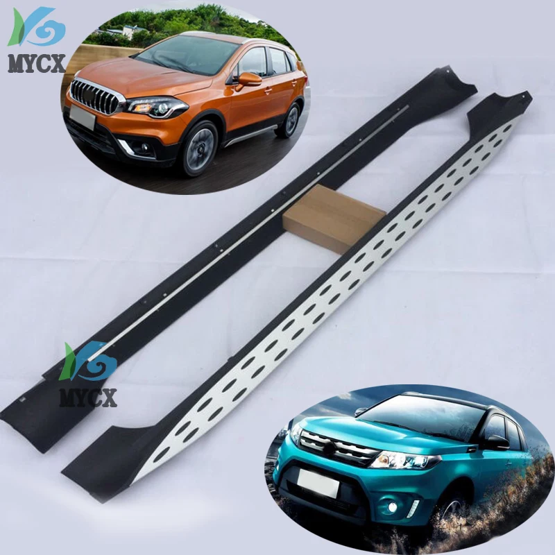 Для Suzuki SX4 (S CROSS) 2014 2018 автомобильные подножки боковые ступенчатые педали высокое