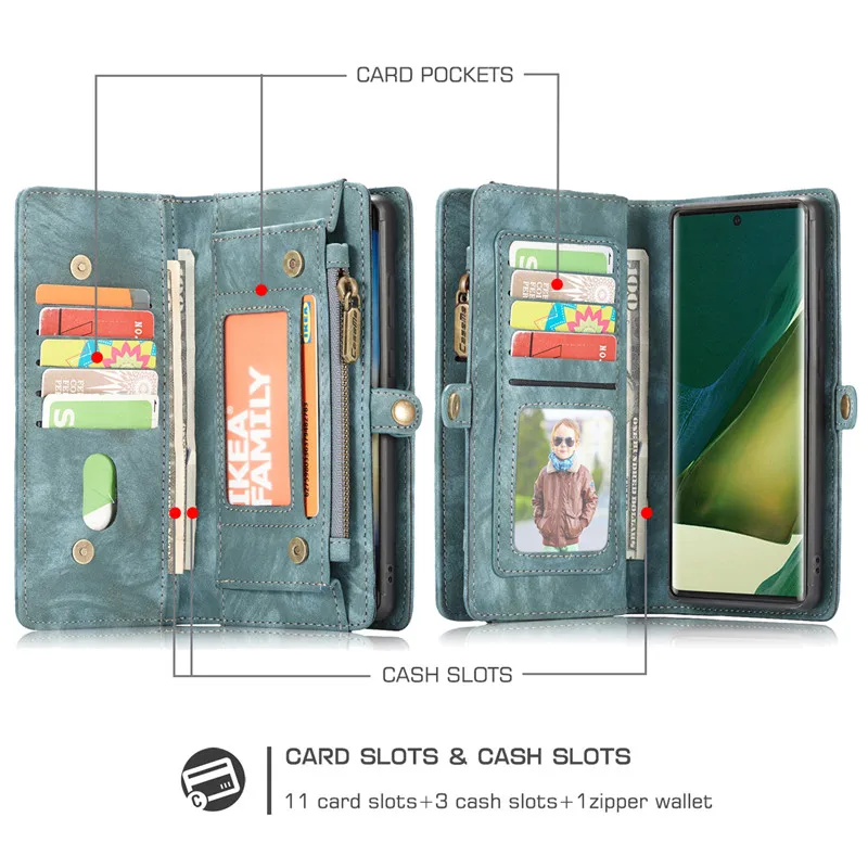 Кожаный чехол для телефона Samsung Galaxy Note 8 9 10 20 Ultra S20 S10 S9 S8 Plus A21S A51 A71 A40 A50 A70|leather wallet