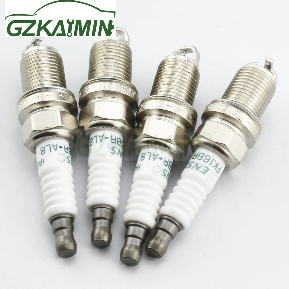 4pcs OEM 90919-01284 FK16BR-AL8 Spark Plug fit Toyota Sienta NHP170 Prius NHP10