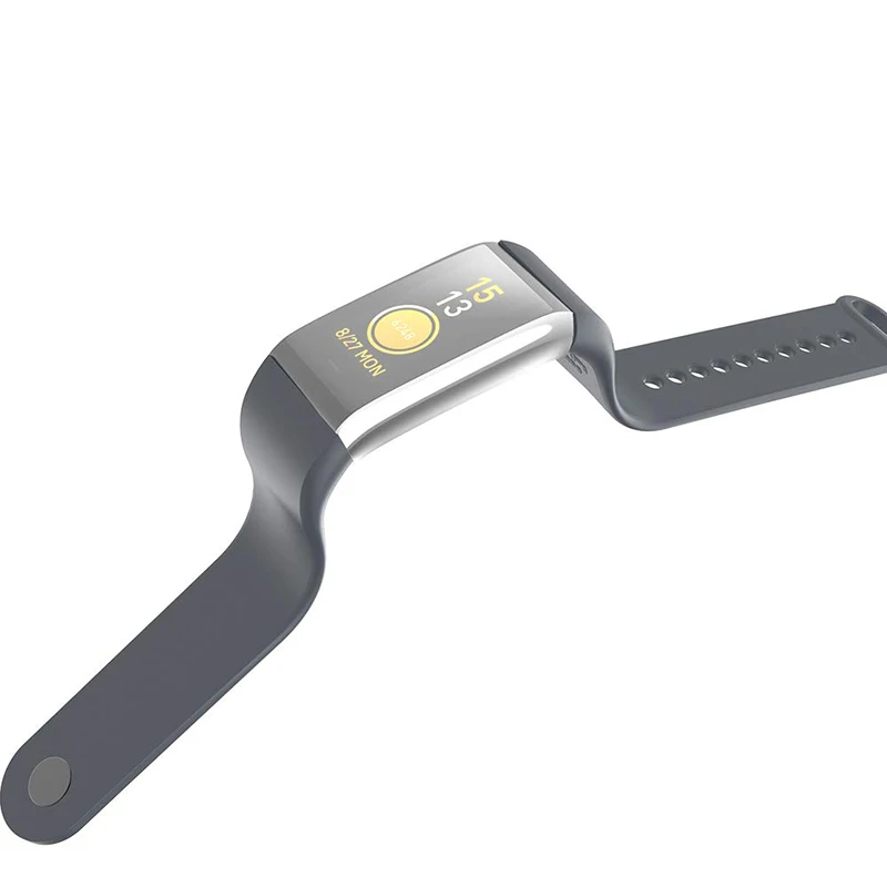 Силиконовый ремешок для Amazfit Cor A1702, ремешок для Xiaomi Huami, умный фитнес-браслет, напульсники, аксессуары, черный, SIKAI