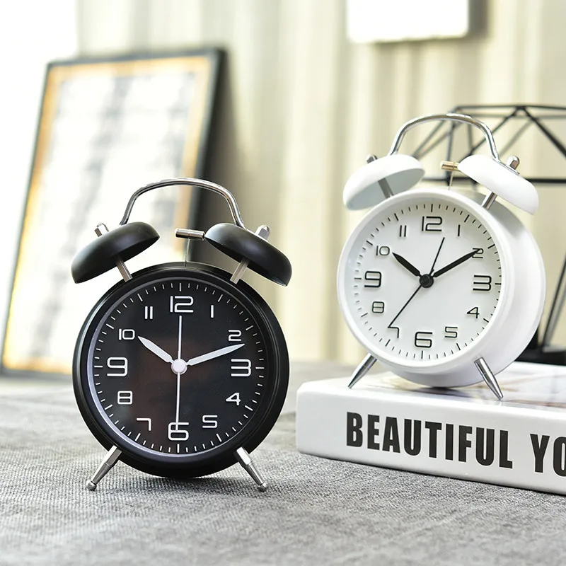 

Small Alarm Clock Simple Nordic Student Dormitory Bedside Simple Cartoon Electronic Clock Office Desktop Clock Home Decor
