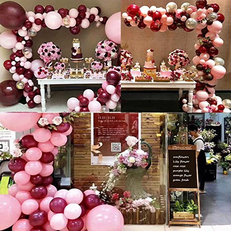 Balloons-Pink-Gold-Confetti-Balloons-Garland-and-Gold-Party-Decorations-Burgundy-and-Gold-Wedding-Decorations (4)
