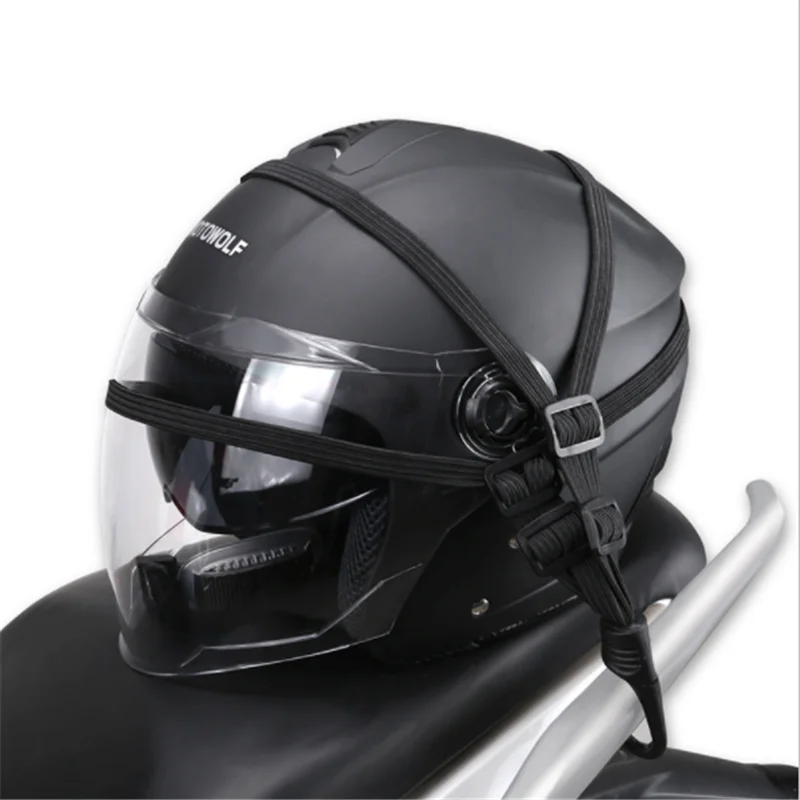 Cargo Straps 60CM Motorcycle Helmet Straps Accessories Hooks Luggage Retractable Elastic Rope Fixed Motos Helmet Luggage Net