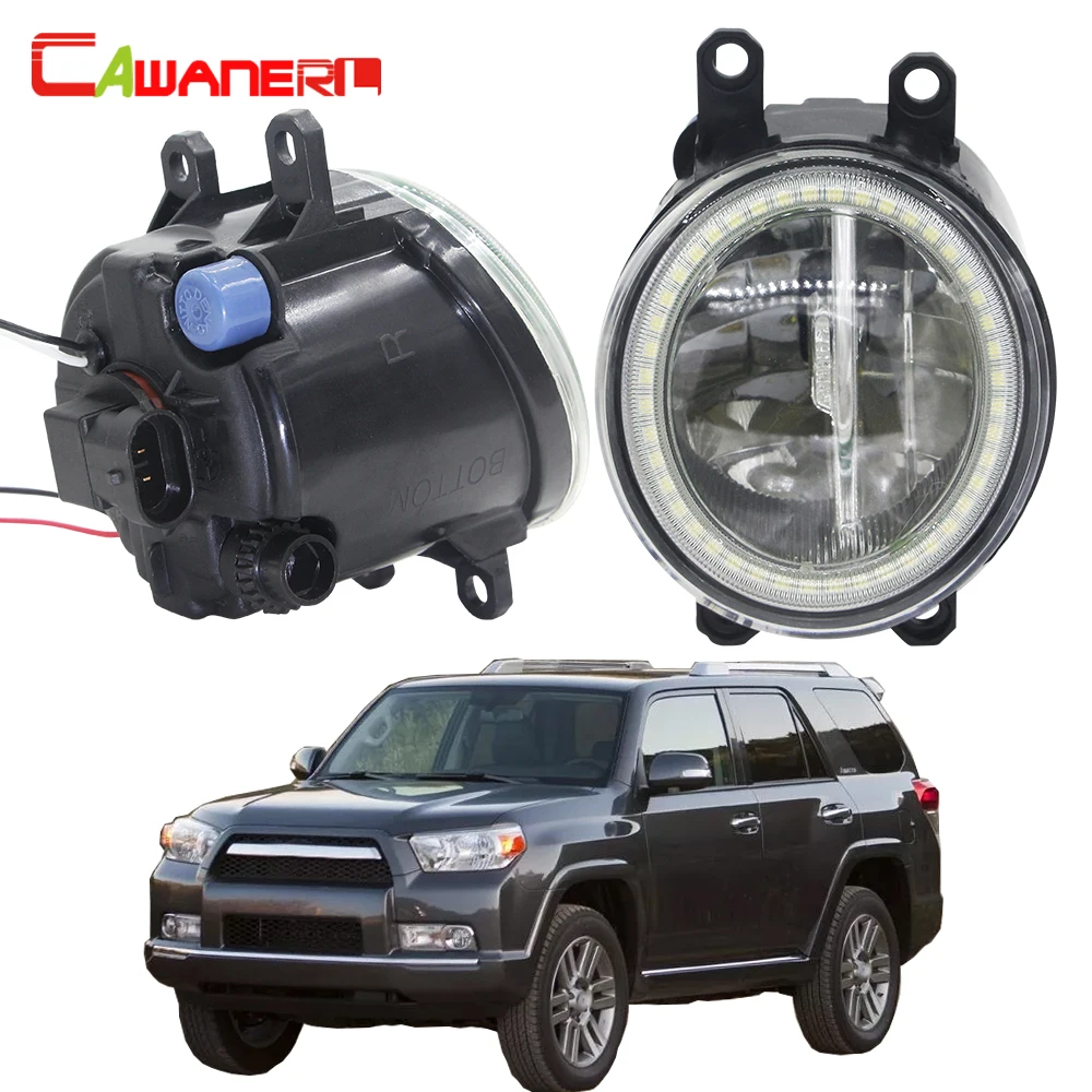 Cawanerl для Toyota 4runner 2010 2011 2012 2013 автомобиля светодиодный лампы 4000LM туман светильник +