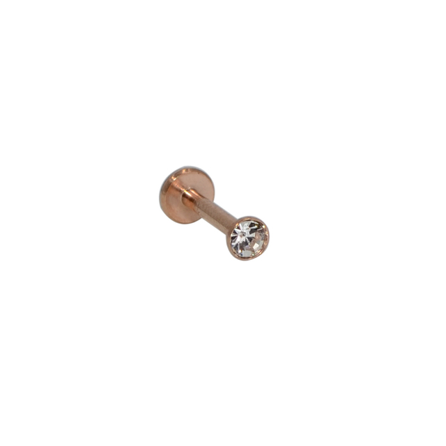 16g 1.5-3mm AAA Zircon Labret Lip Bar Stud Piercing 16 Gauge Stainless Steel Cartilage Ear Tragus Stud Piercing Earring