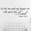 2022 Newest Hot Joshua 24:15 Quote Wall Stickers Bible Verses Lord Decal Removable DIY Room Decor ► Photo 3/6