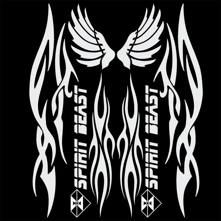 SPIRIT BEAST мотоциклетная наклейка Moto Feul Tank Pad rbike наклейка s Мотокросс Pegatinas протектор для универсальных - Цвет: BL401
