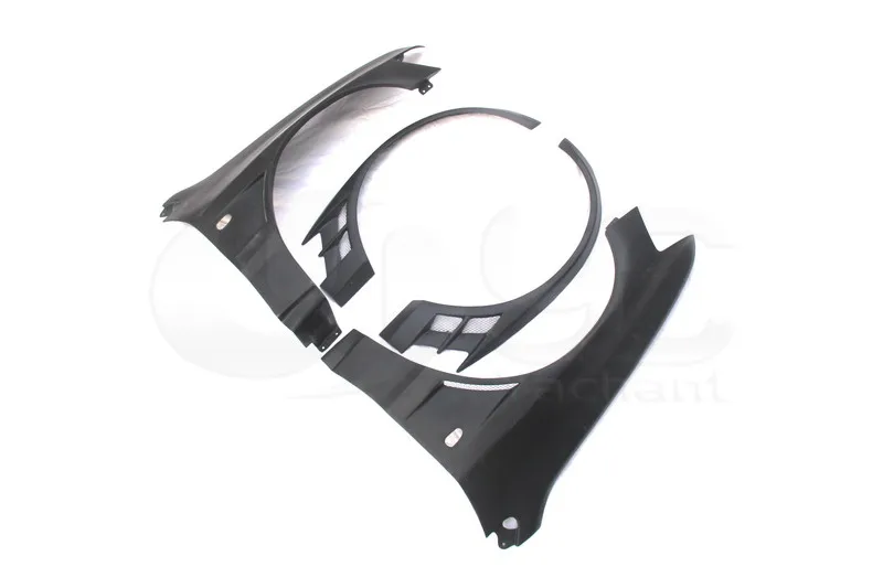 2001-2007 Mitsubishi Lancer Evolution 7-9  Voltex Cyber Version Style +20mm Front Fender with Flare FRP (6)