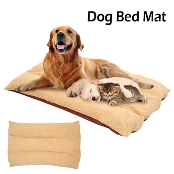 

Winter Dog Bed Mat Pet Pillow Blanket Warm Puppy Fleece Cat Beds Nest for Small Medium Large Dogs Kennel Cats House Pad Products