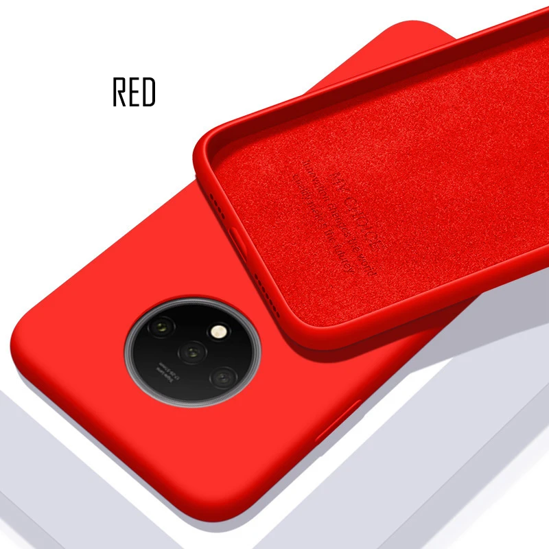 Red Силиконовый чехол для OnePlus 7T Pro, Мягкий Силиконовый противоударный чехол из ТПУ для One Plus 5 5T 6 6T 7 Pro - Цвет: Red