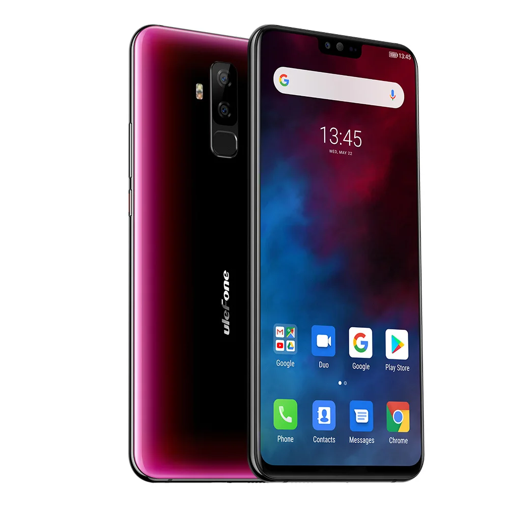 Ulefone T2 6GB+ 128GB Helio P70 Android 9,0 мобильный телефон с глобальной диапазоном 4G 6,7 ''4200mhA с функцией распознавания лица NFC Беспроводной зарядный смартфон