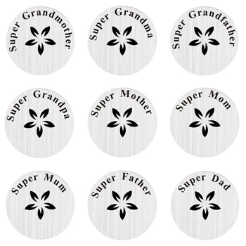 

620pcs Backing Plate for 30MM Floating Charm Living Locket Floating Lockets Plates Mixed Styles Wholesale