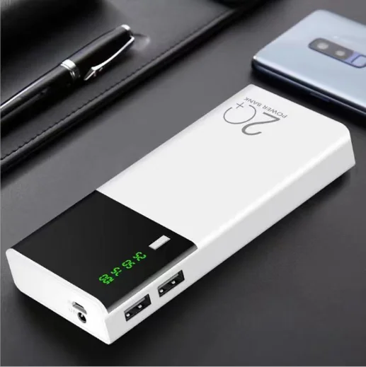 Power Bank 6500 mAh/10000 mAh портативное зарядное устройство для Iph/OPPO Android Мобильная Внешняя батарея power bank - Цвет: white for 6500mAh