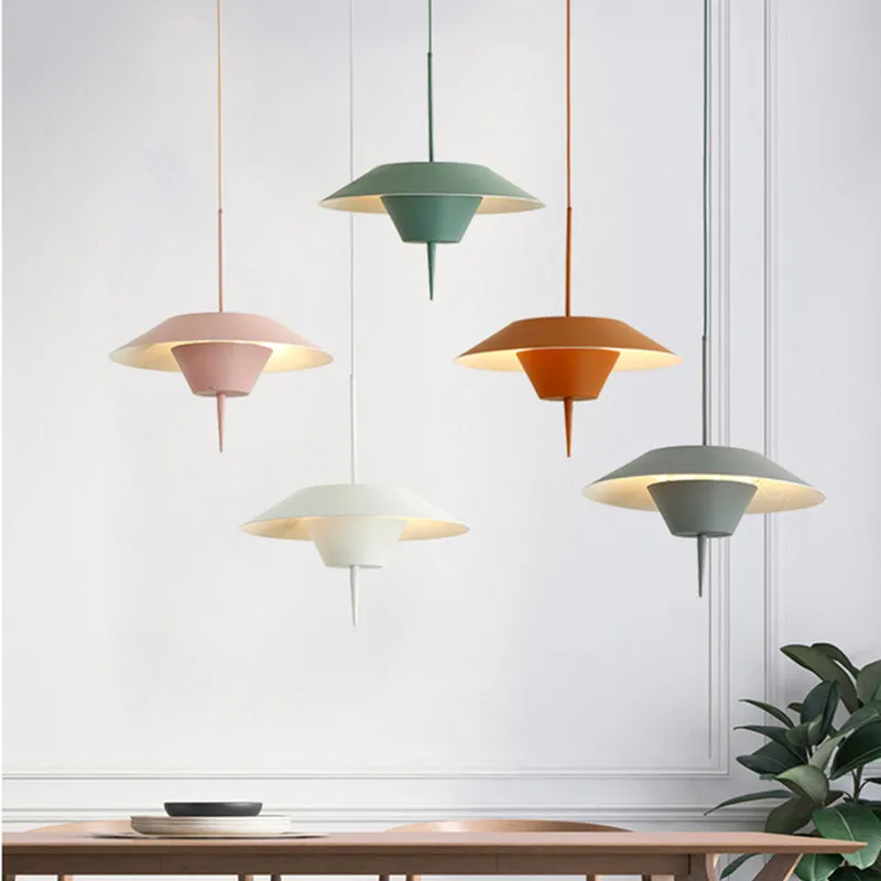 

Nordic Macaron Denmark Designer Dining Room Pendant Light Creative Concise Loft Led Hanging Light Bedside Bar Light Fixtures