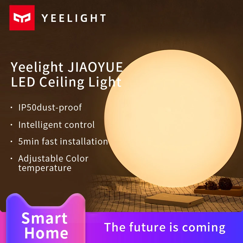 

Yeelight Ceiling light JIAOYUE 450 480 Mi Smart home LED Lamp support Google Assistant voice control work with Mijia APP