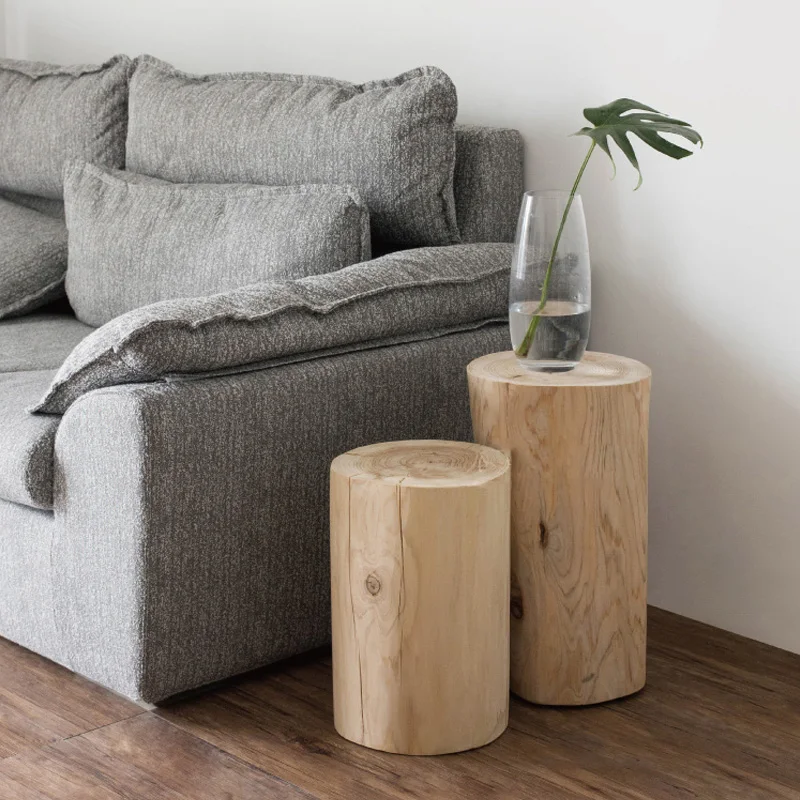 

Coffee table Minimalist style fir cylindrical living room table