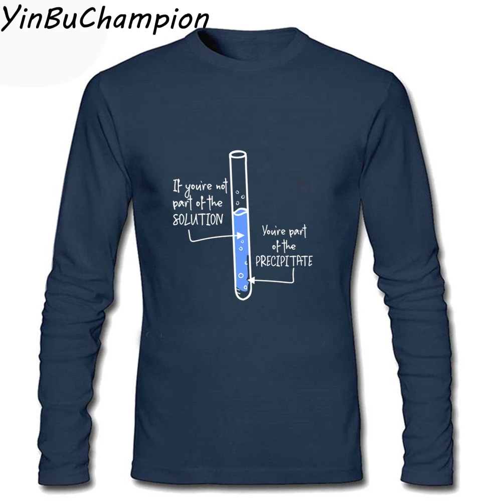 Мужская футболка из хлопка, раствор или осадок, футболка s chemistry school ele, Мужская футболка ts, футболки с длинным рукавом koszulka