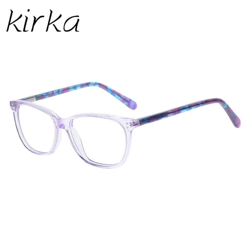 70C3 Kirka Kids очки ацетатные оправы для очков детские фиолетовые оправа детских очков детские очки оправа для девочек детские очки - Цвет оправы: 70C3