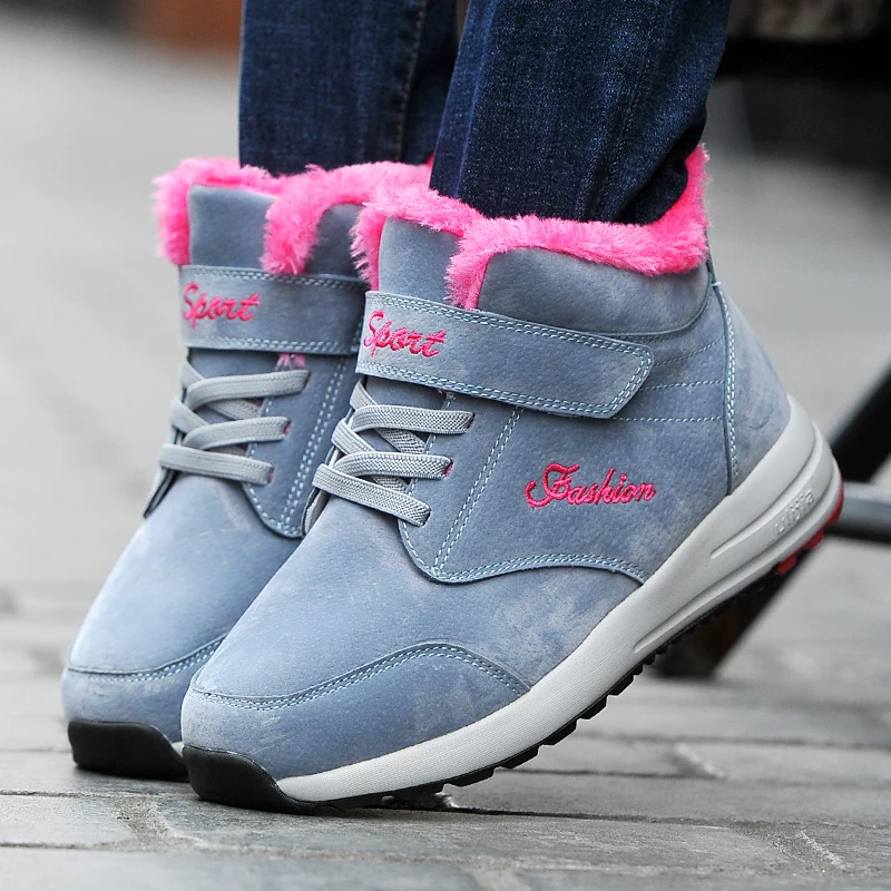 Уличная пара; Повседневная дышащая обувь на плоской подошве; бархатные зимние ботинки; походная обувь; зимняя теплая хлопковая обувь; мужские ботинки; цвет белый