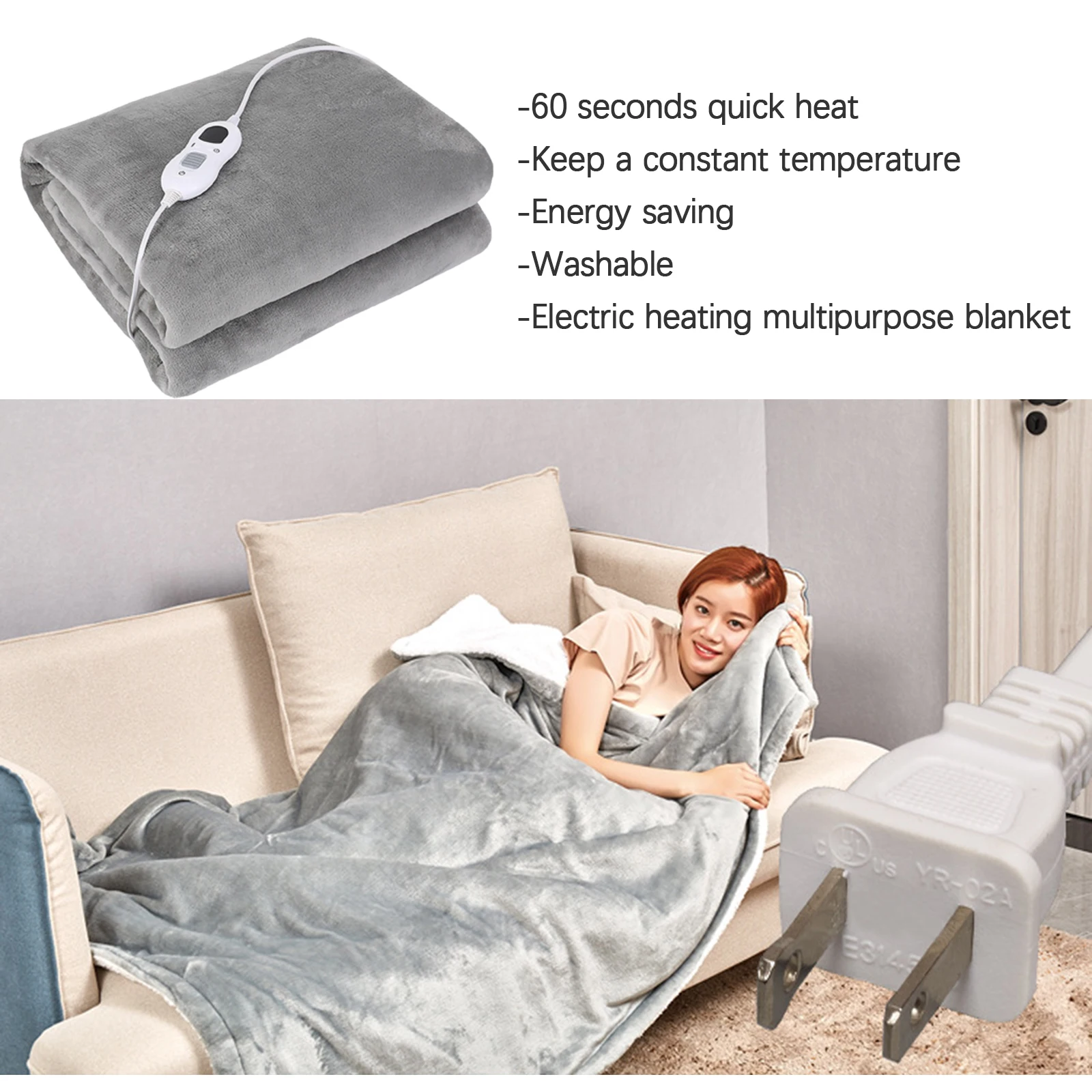 Electric Blanket Warm Body Comforters Super Soft Heating Pad High-quality  Home Bedding Accessory Safe 152×127cm Winter Drape - AliExpress