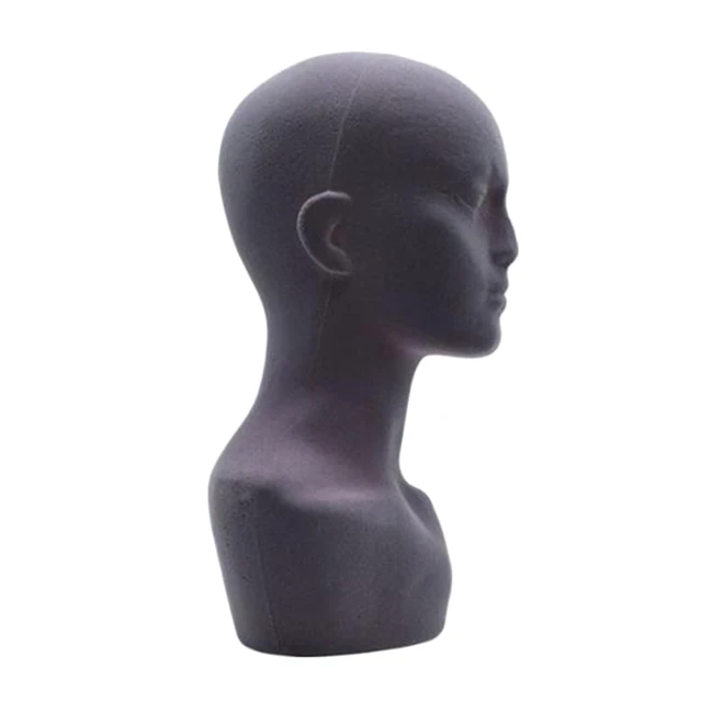 Female Male Mannequin Head White Polystyrene Styrofoam Foam Head Model  Stand Wig Hair Hat Headset Display Stand Rack - AliExpress