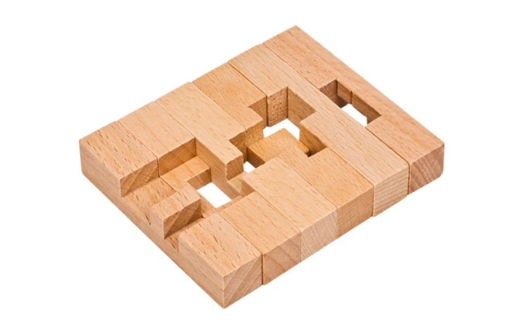 Горячая Распродажа, новинка, 4 шт./партия, бук, дерево, 3D, экологически чистые деревянные пазлы, головоломка, головоломка для взрослых, детские развивающие игрушки