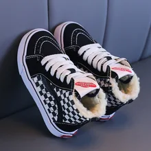  Kids Shoes For Girls Children Canvas Shoes Boy Sneakers zapatos Leopard Winter Girls Shoes High Top Fashion Soft Children Shoes 