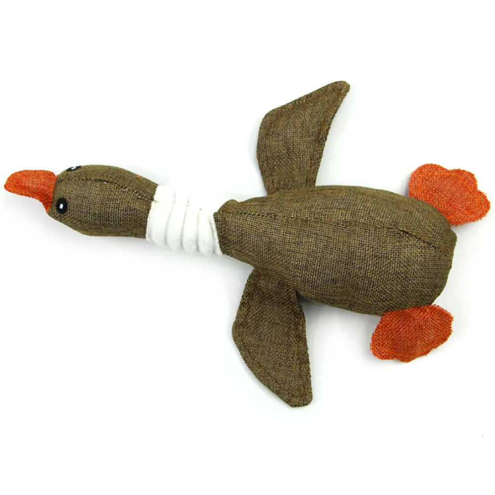 Dog Squeak Toys Wild Goose Sounds Chew Toy Cleaning Teeth Puppy Dog Educational Plush Toys Dogs Interactive Training Supplies