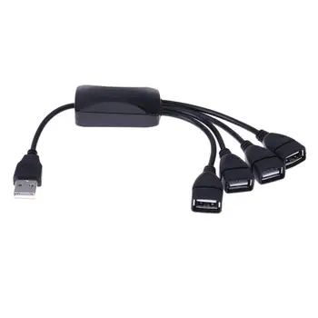 

High Speed Mini 4 Port to 1 USB 2.0 Octopus External Hub Cable Adapter Converter Extender for Notebook PC Laptops
