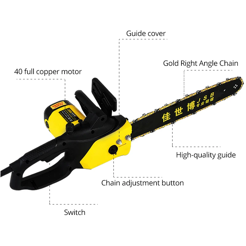 Corded Electric Chainsaw 2200W Ø45cm