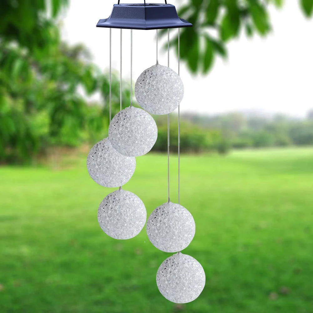 Solar Light Outdoor Powered LED Wind Chime IP65 Waterproof Butterfly Hummingbird Lawn Lamps For Garden Yard Decoration solar light bulb