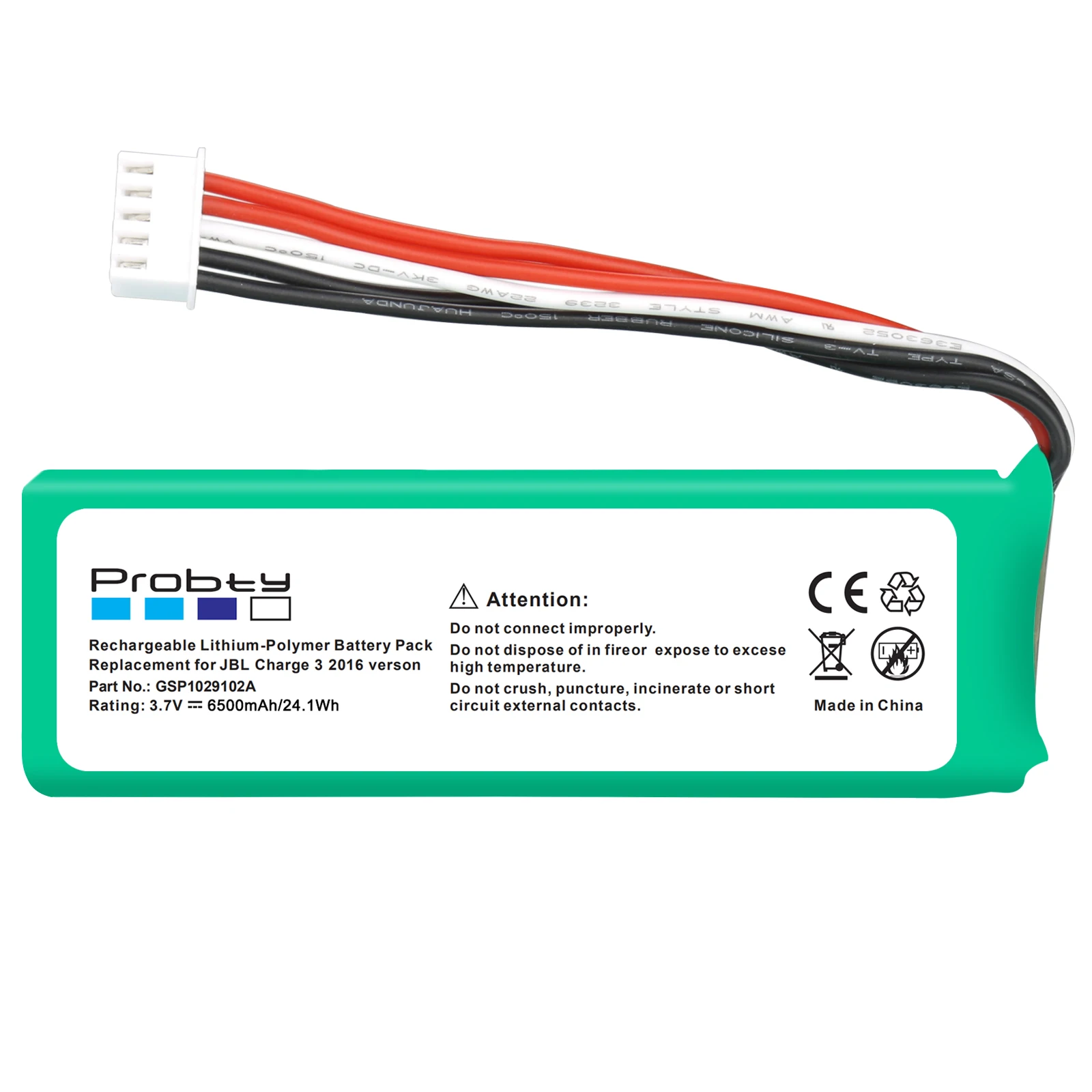 For JBL Charge 3 Charge3 6500mAh Battery GSP1029102A + Teardown tool rechargeable battery