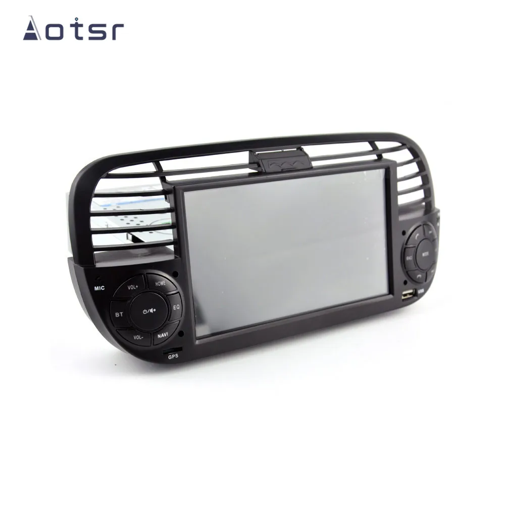 Flash Deal Aotsr 1024x600 2+32G PX5 HD Android 9.0 Car Multimedia player For FIAT 500 Car Audio Stereo Navigation GPS Steering Wheel radio 8